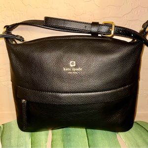 Kate Spade Black Crossbody Purse 9.5H x 11.5W x  0.5W Envelope style